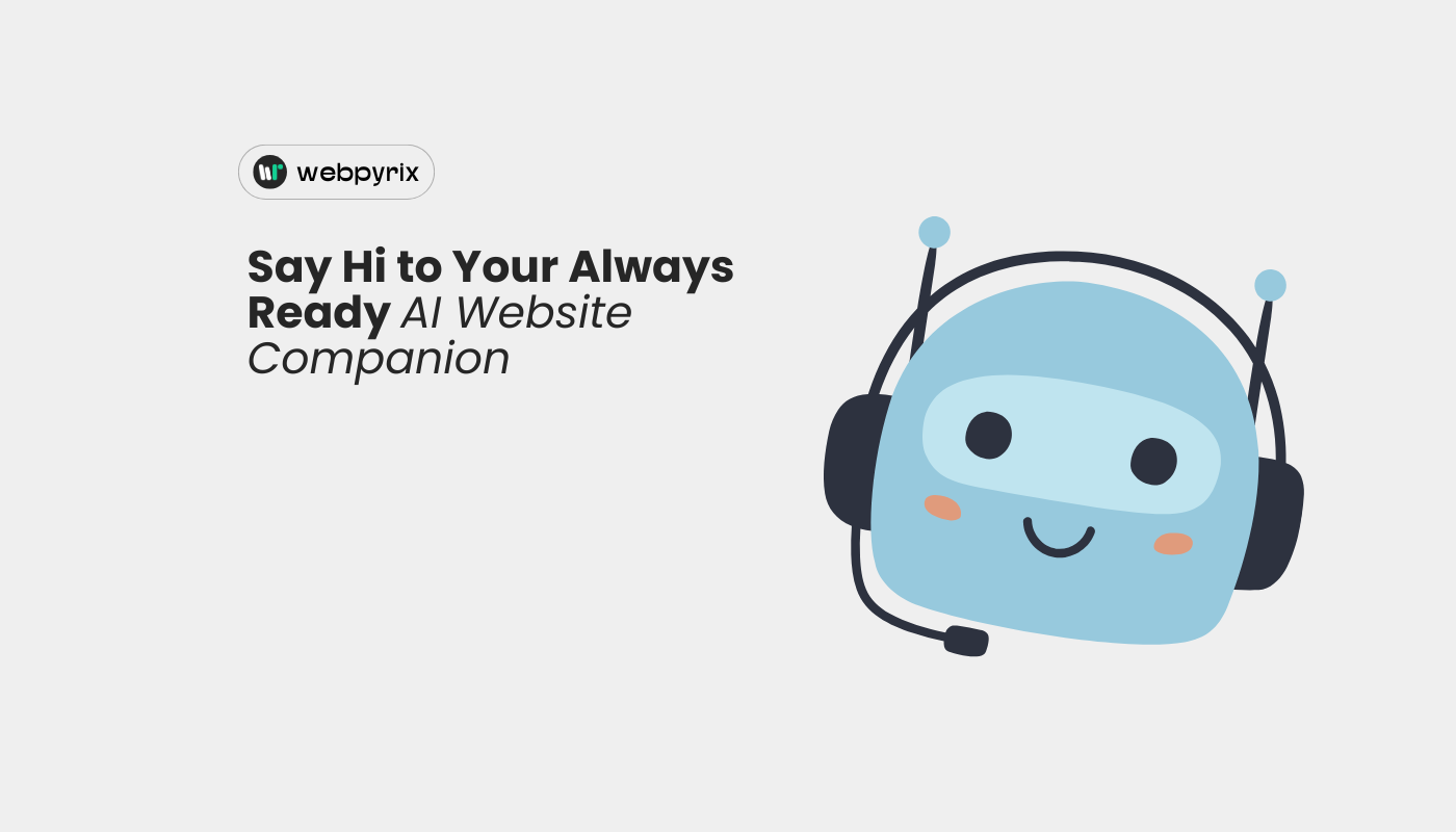 AI chatbot illustration acting as a smart website companion for small businesses